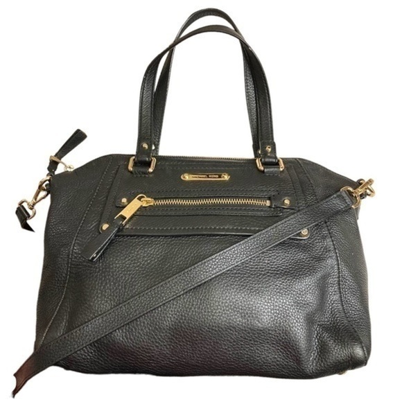 Michael kors black leather two way satchel bag - Picture 6 of 11
